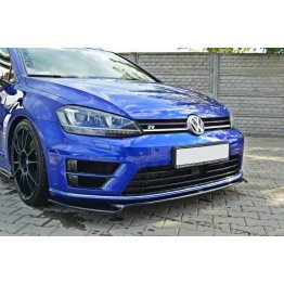 Накладка сплиттер на передний бампер на Volkswagen Golf VII R